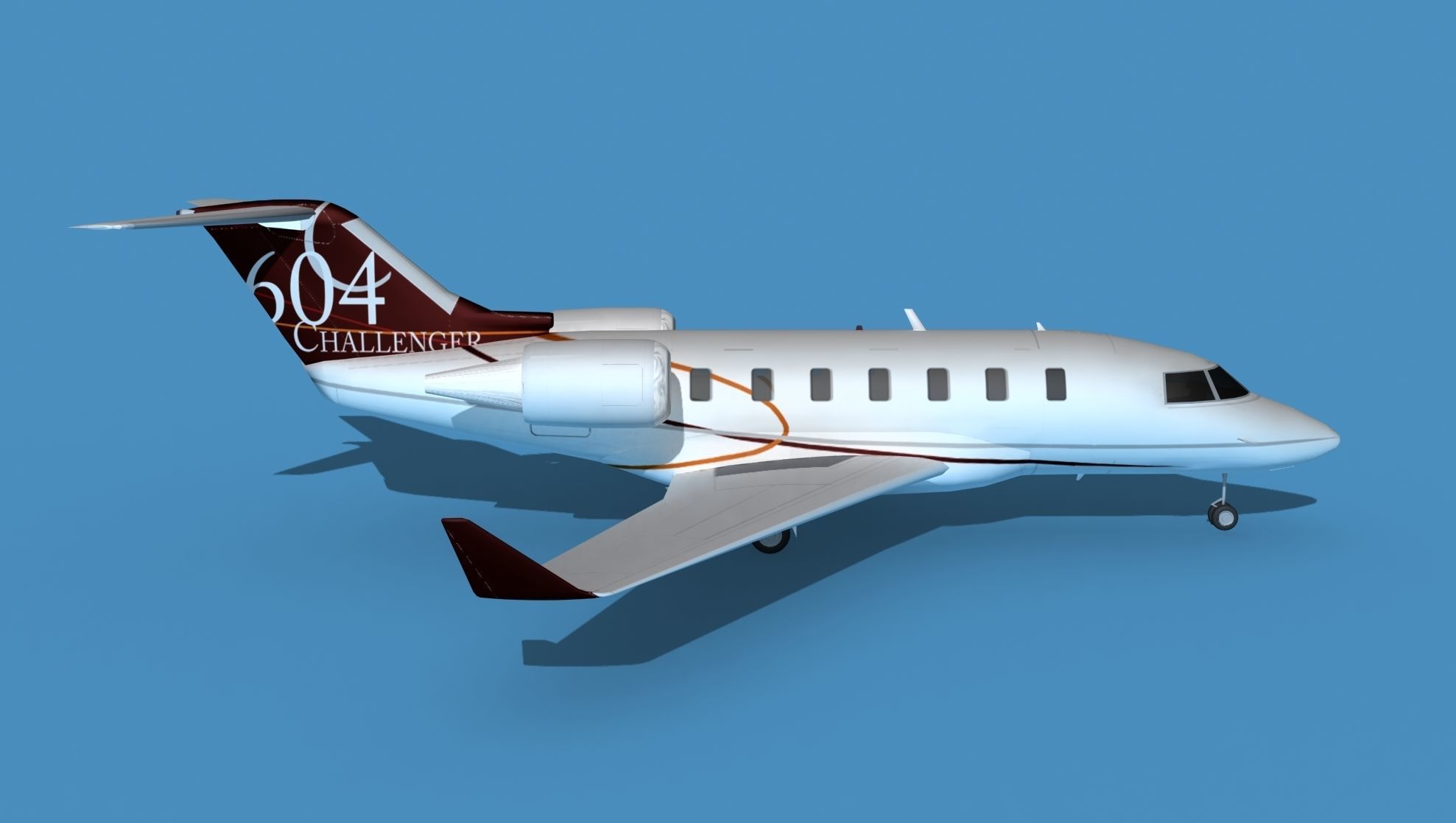 Bombardier CL-604 Challenger V01 3D model_4
