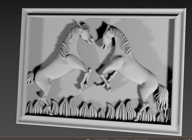 HORSE PANEL 3D print model