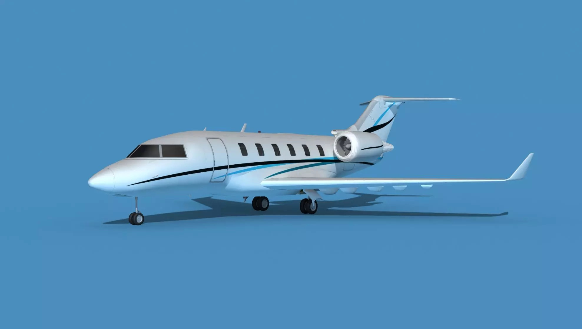 Bombardier CL-604 Challenger V02 3D model_0