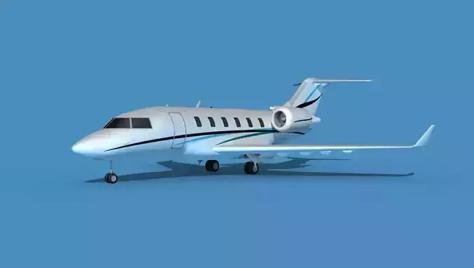 Bombardier CL-604 Challenger V02 3D model
