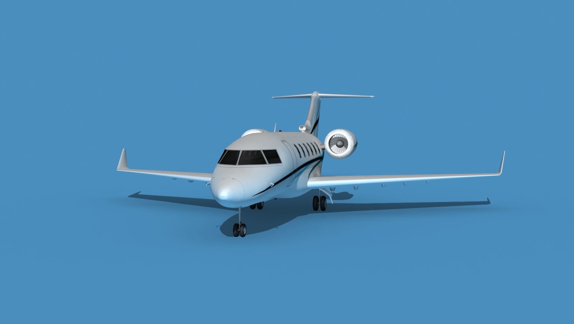 Bombardier CL-604 Challenger V02 3D model_1