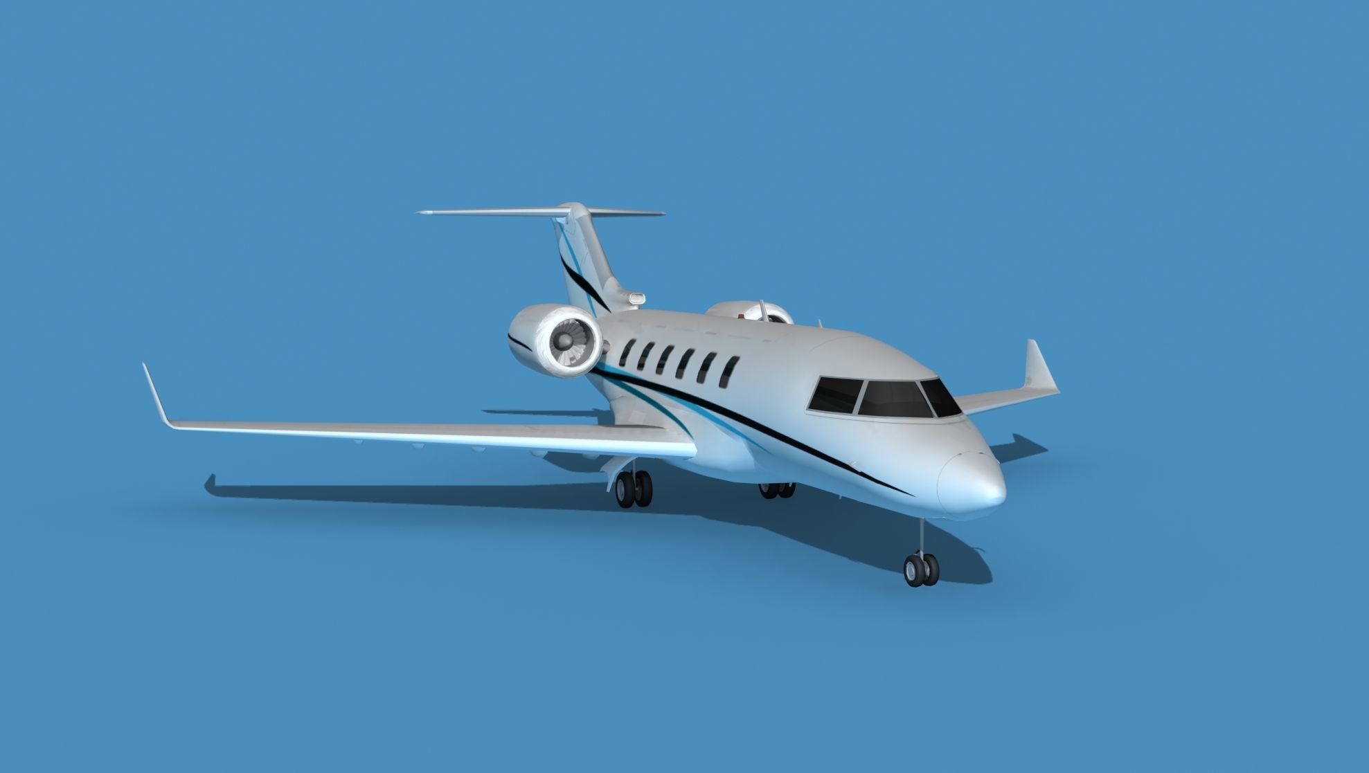 Bombardier CL-604 Challenger V02 3D model_2