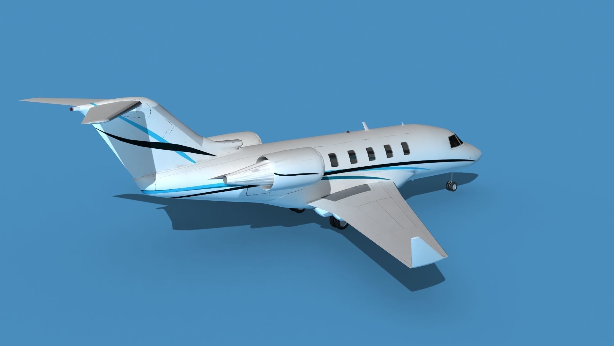 Bombardier CL-604 Challenger V02 3D model_5