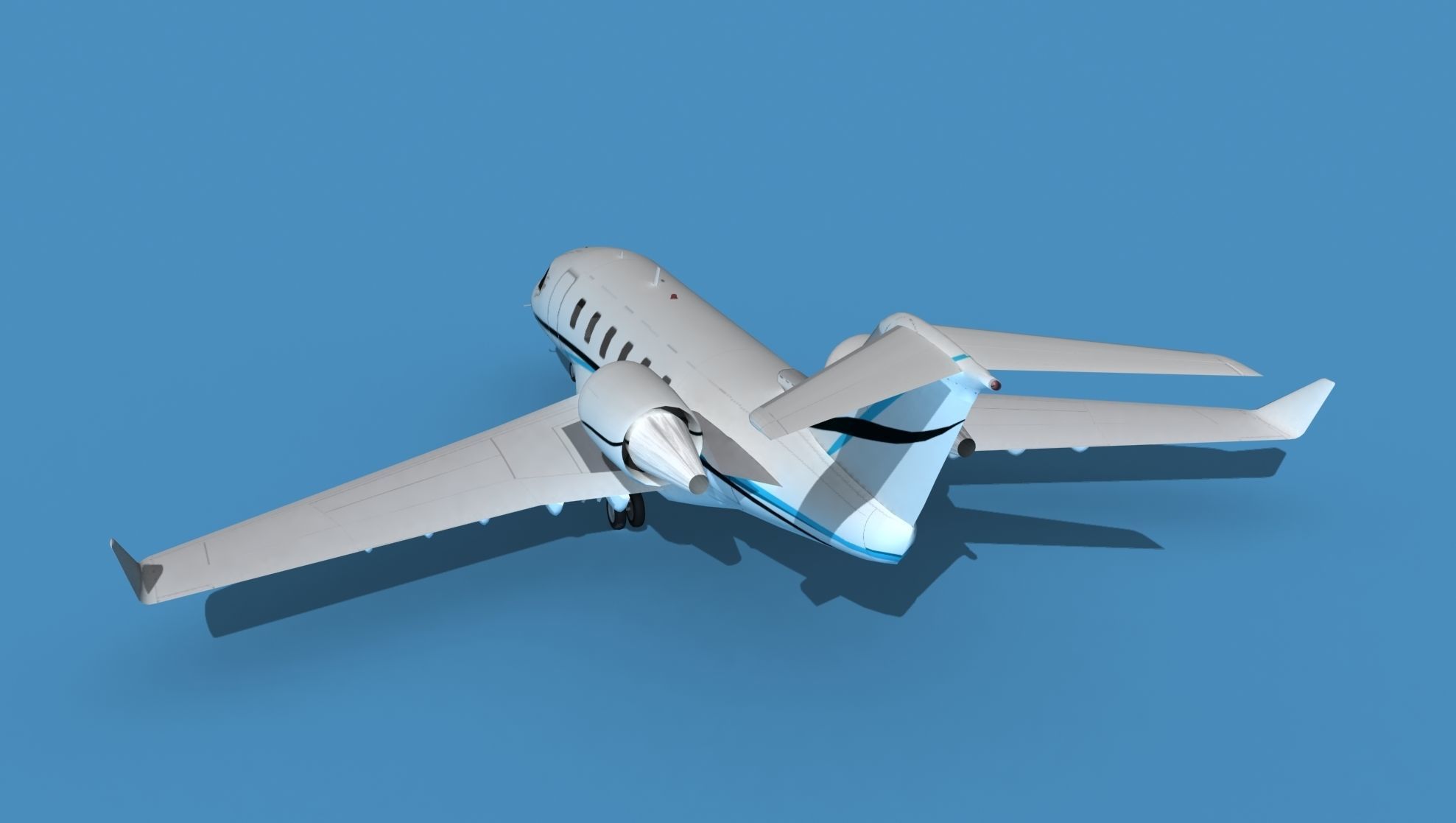 Bombardier CL-604 Challenger V02 3D model_7