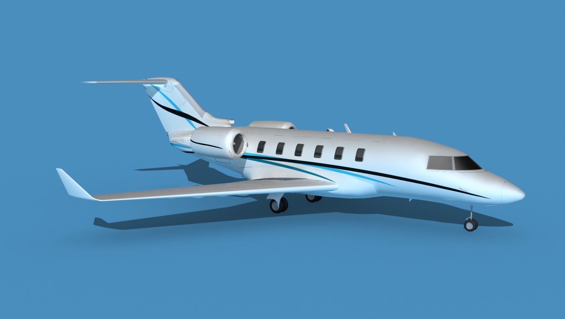 Bombardier CL-604 Challenger V02 3D model_3