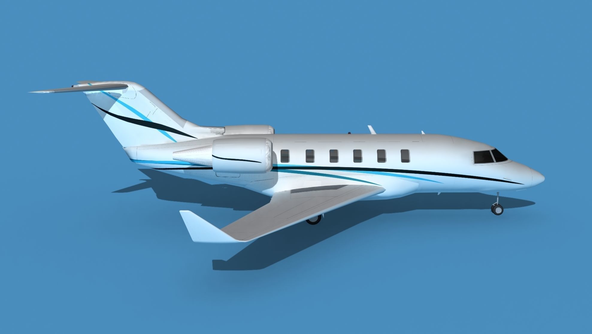 Bombardier CL-604 Challenger V02 3D model_4