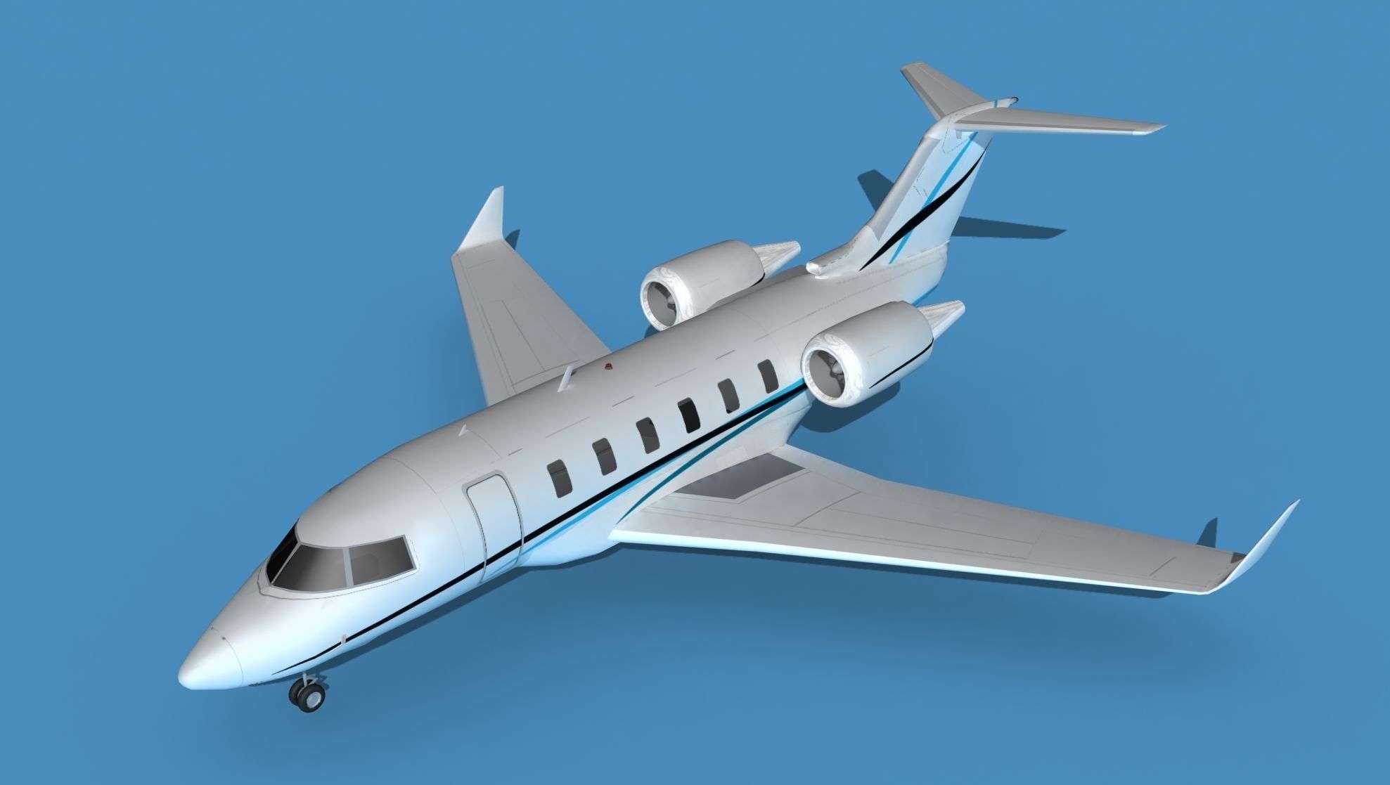 Bombardier CL-604 Challenger V02 3D model_10