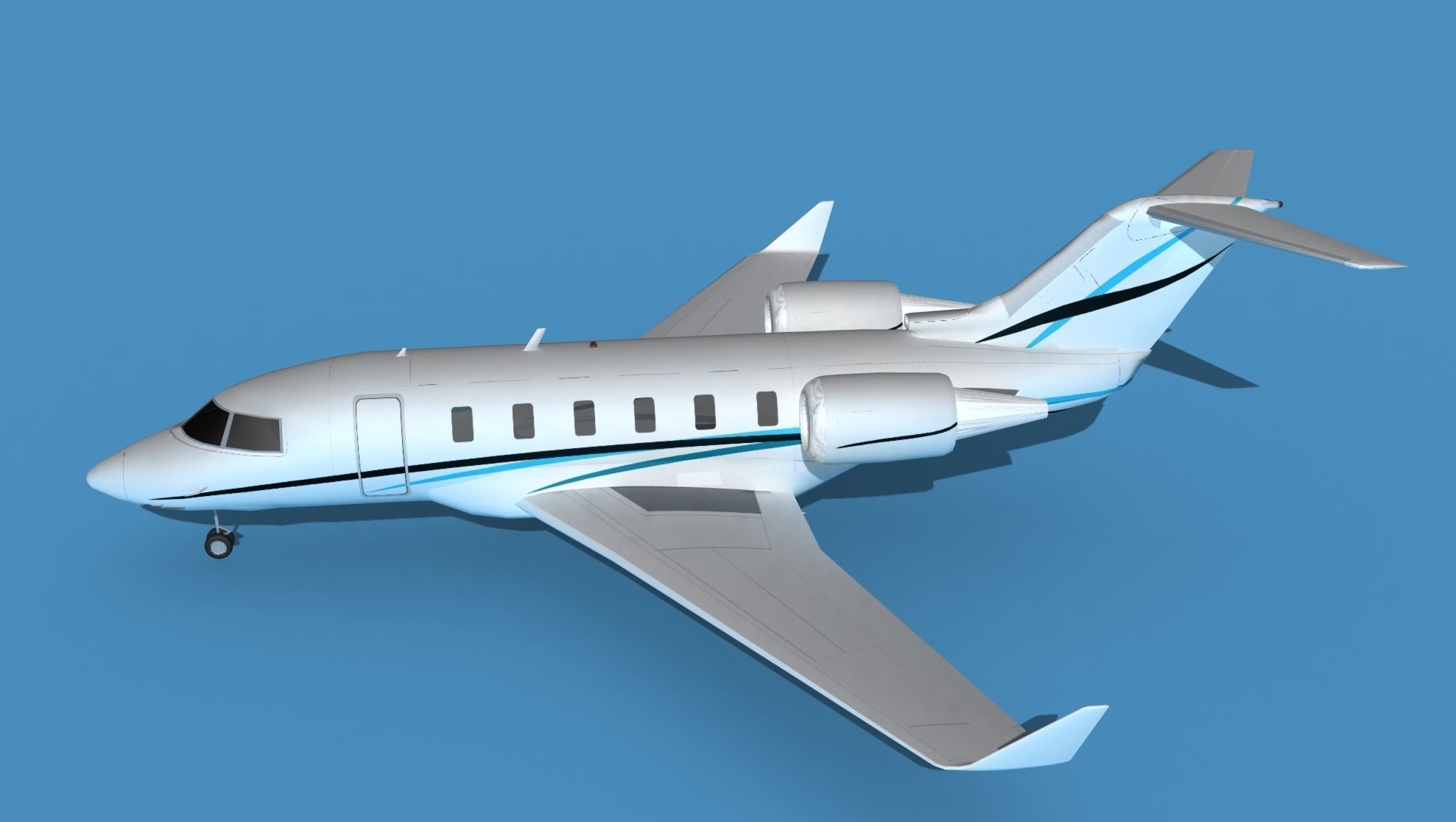 Bombardier CL-604 Challenger V02 3D model_9