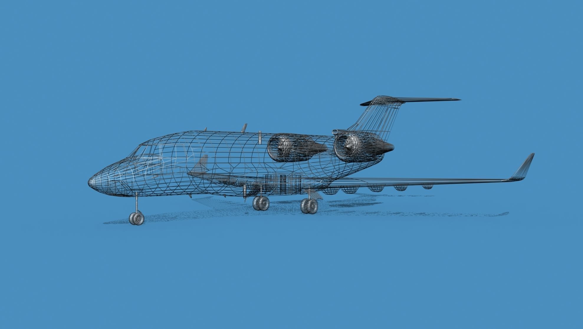 Bombardier CL-604 Challenger V02 3D model_11