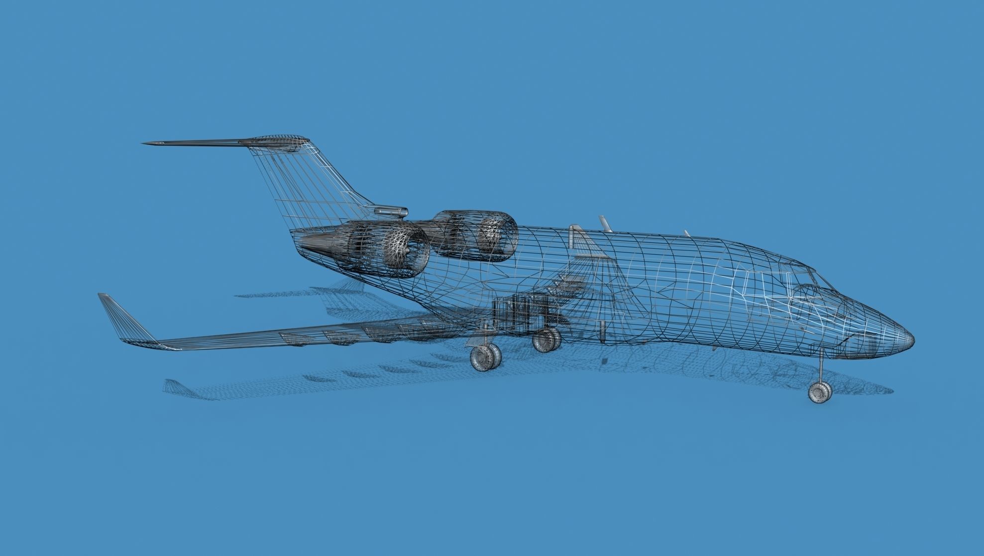 Bombardier CL-604 Challenger V02 3D model_14