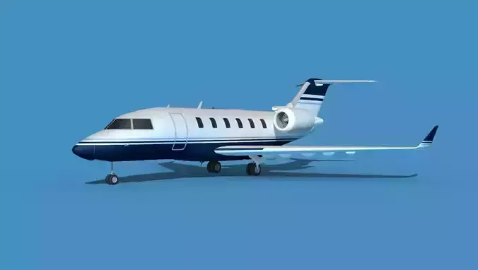 Bombardier CL-604 Challenger V04 3D model