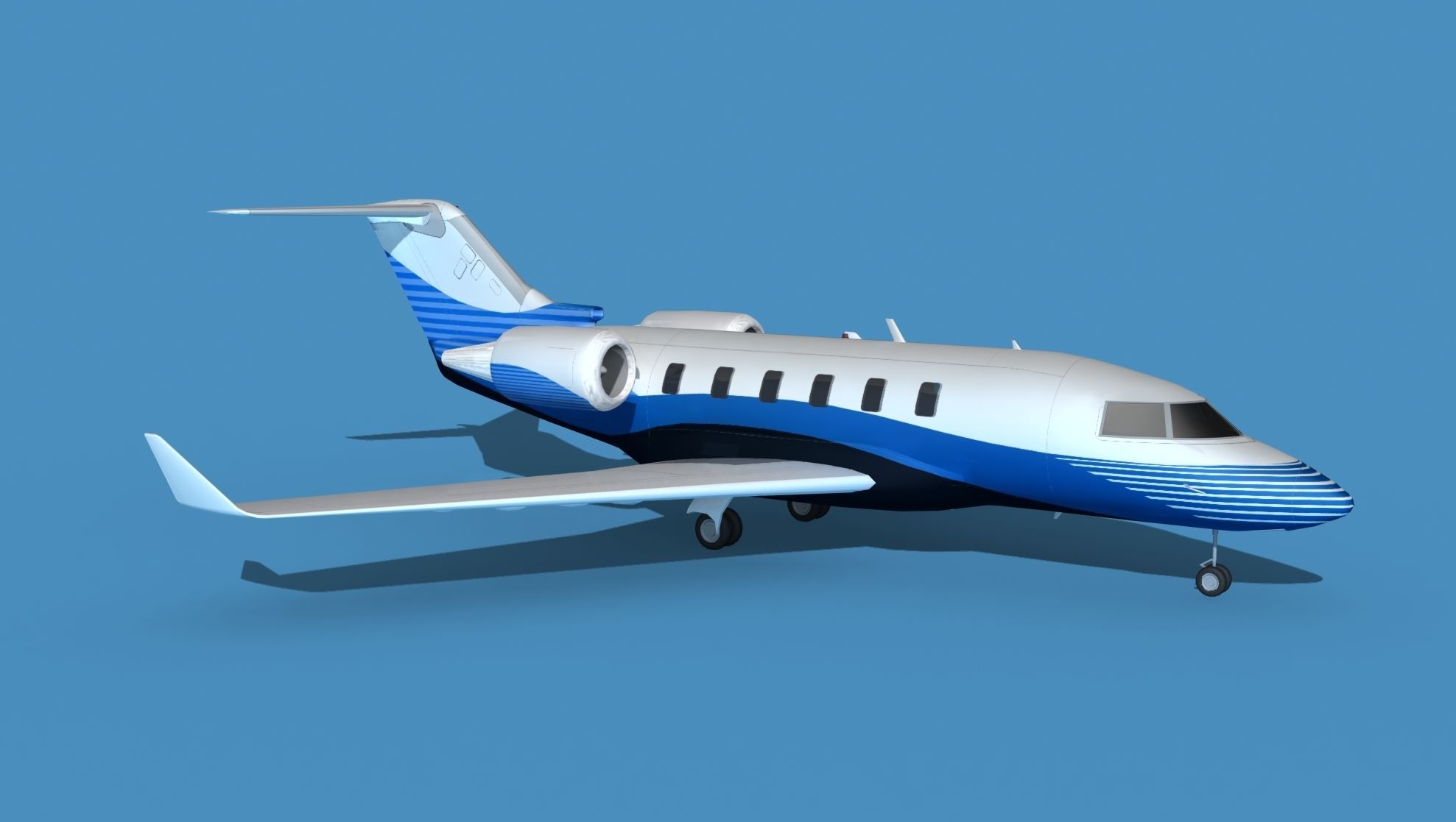 Bombardier CL604 Challenger V10 3D model_3