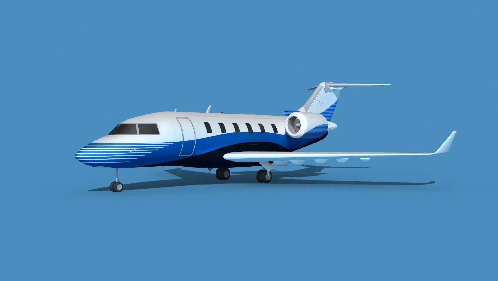 Bombardier CL604 Challenger V10 3D model_0