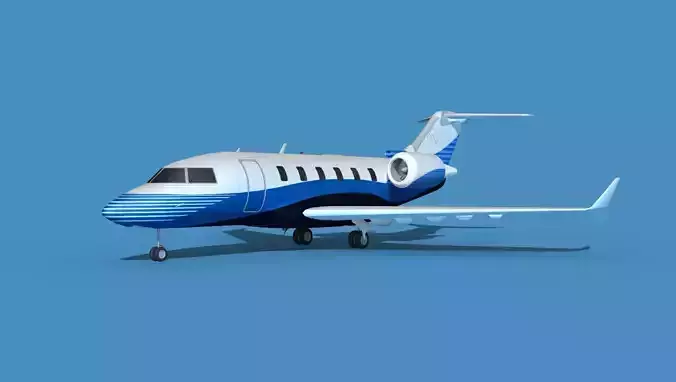Bombardier CL604 Challenger V10 3D model