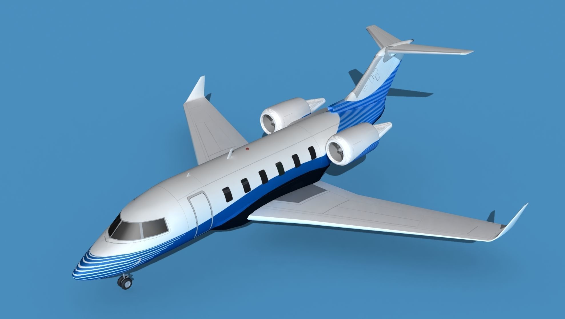 Bombardier CL604 Challenger V10 3D model_10