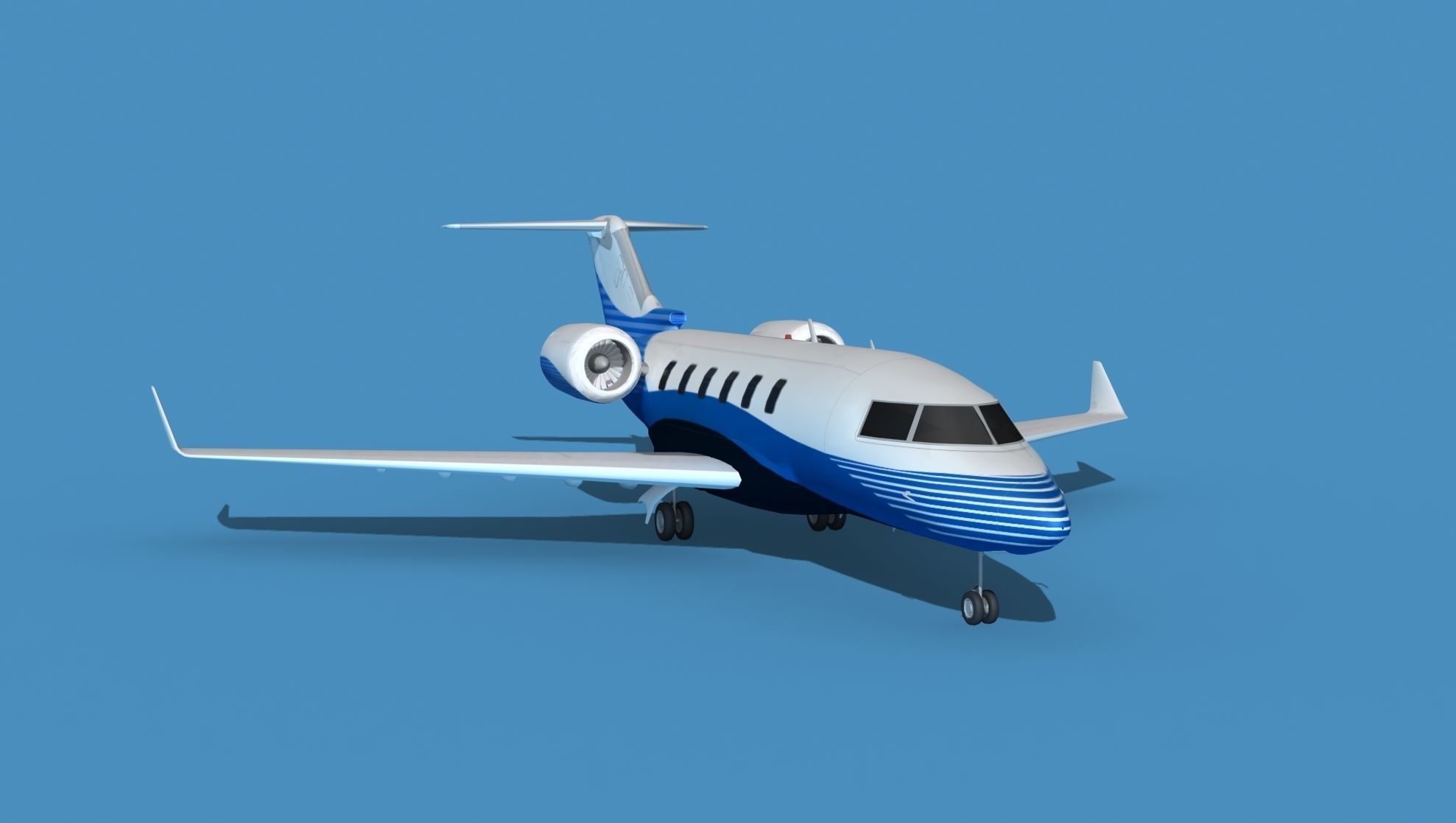 Bombardier CL604 Challenger V10 3D model_2