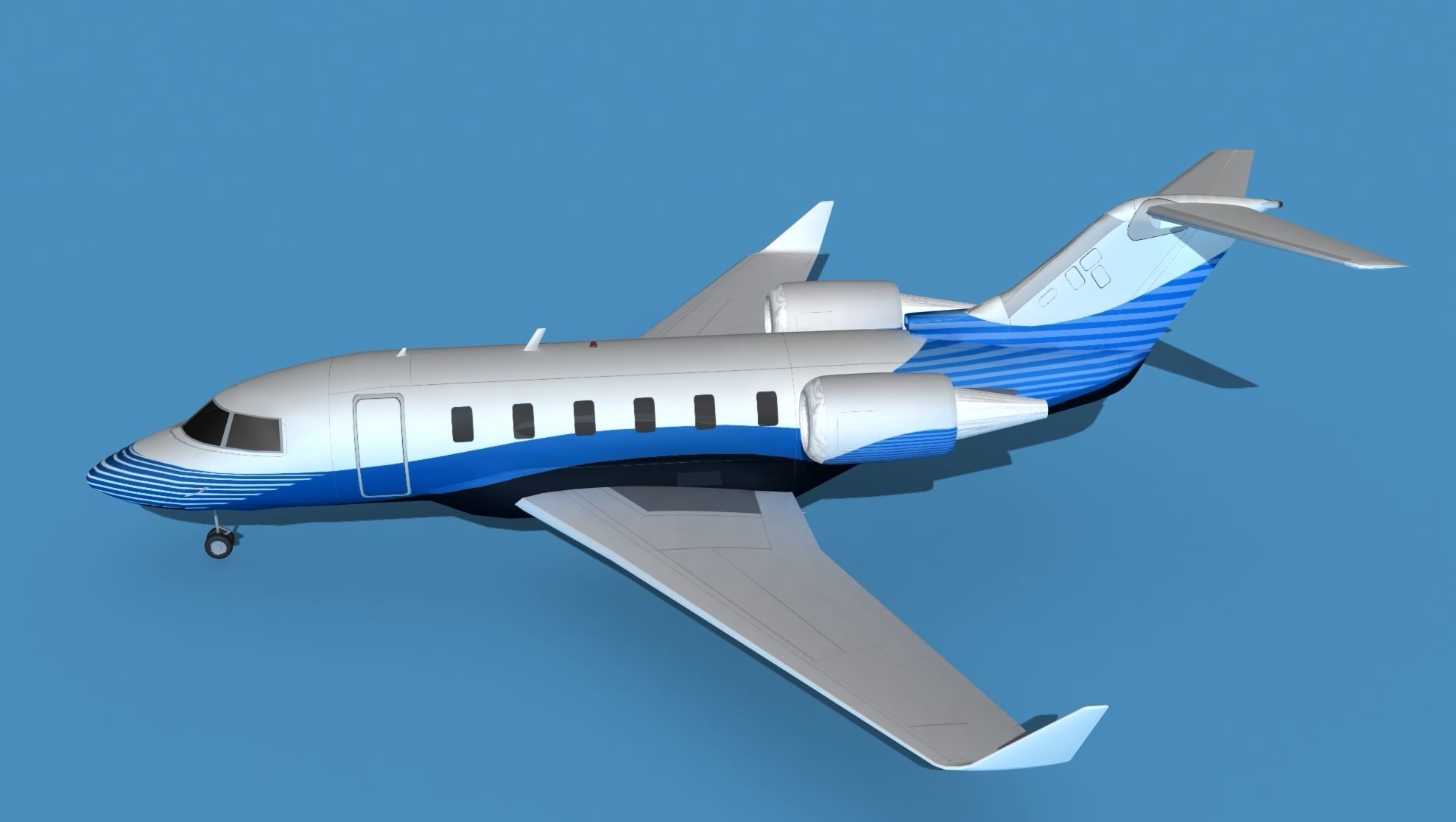 Bombardier CL604 Challenger V10 3D model_9