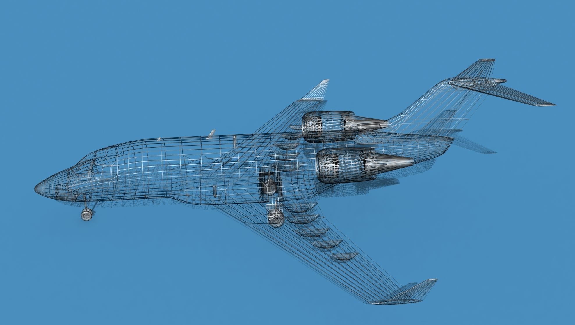 Bombardier CL604 Challenger V10 3D model_20