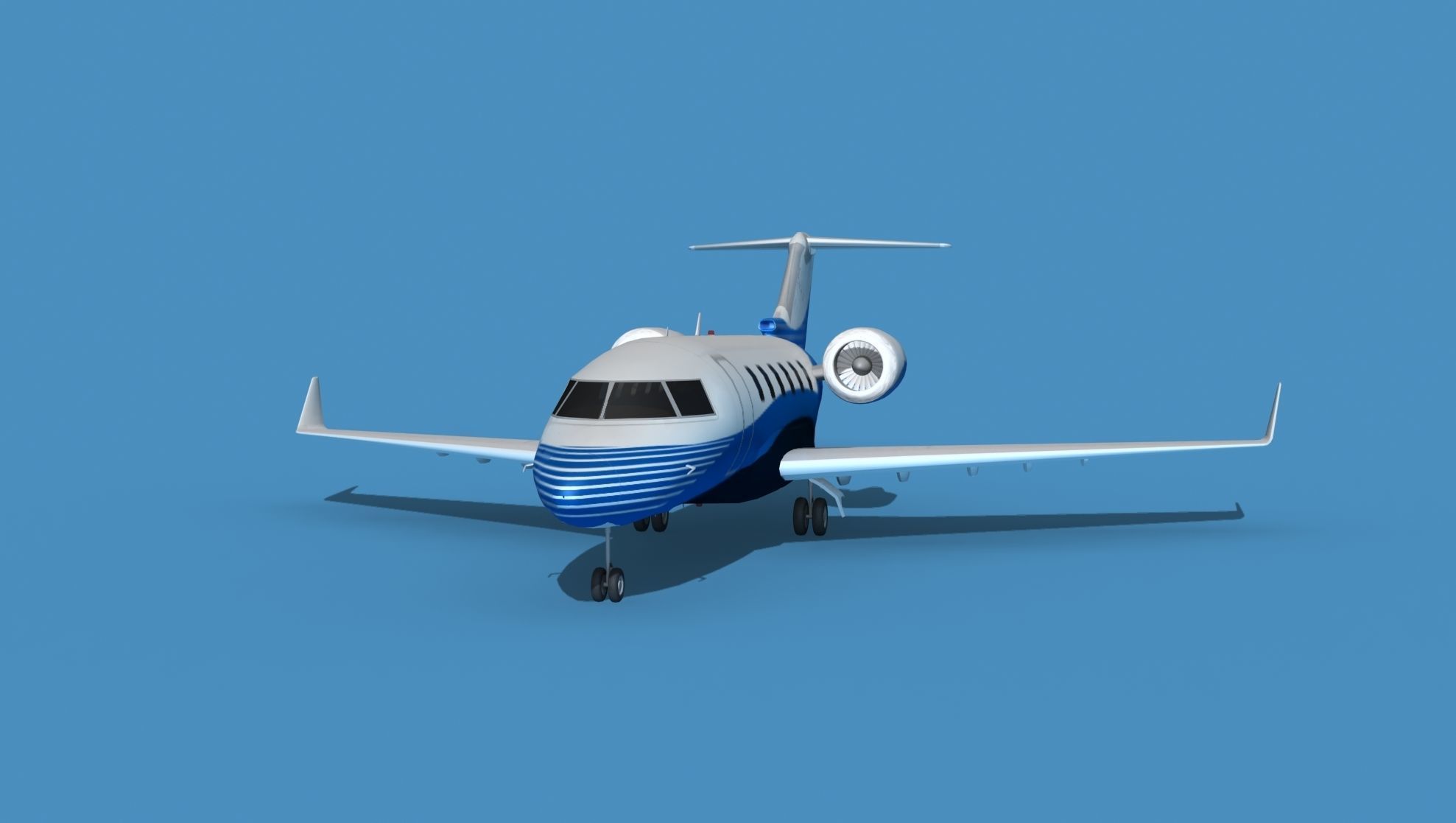 Bombardier CL604 Challenger V10 3D model_1