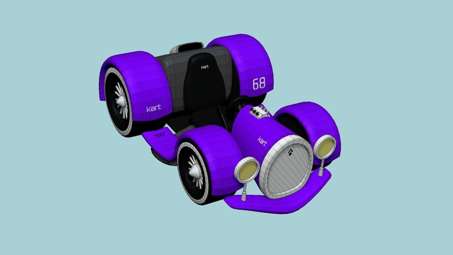 10 Cartoon Karts E Collection - Vehicle Racing Design _75