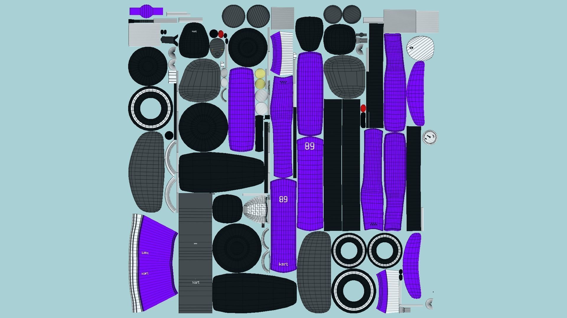 10 Cartoon Karts E Collection - Vehicle Racing Design _77