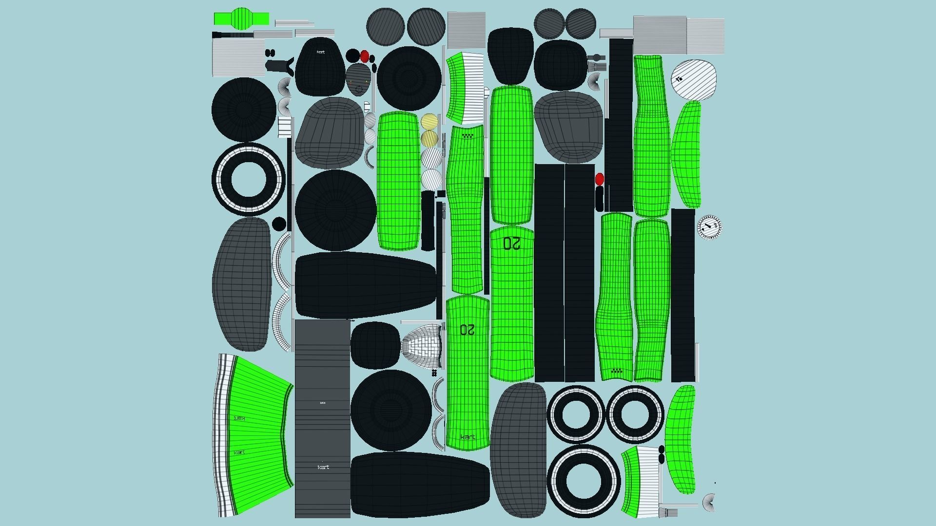 10 Cartoon Karts E Collection - Vehicle Racing Design _83