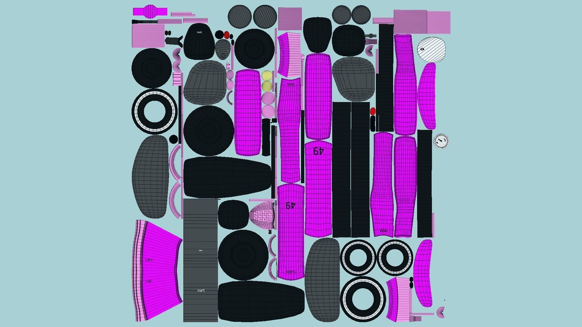 10 Cartoon Karts E Collection - Vehicle Racing Design _80