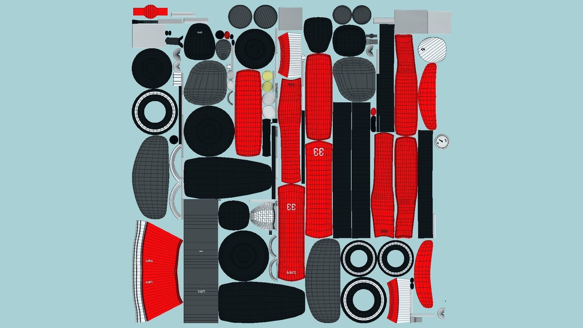 10 Cartoon Karts E Collection - Vehicle Racing Design _69