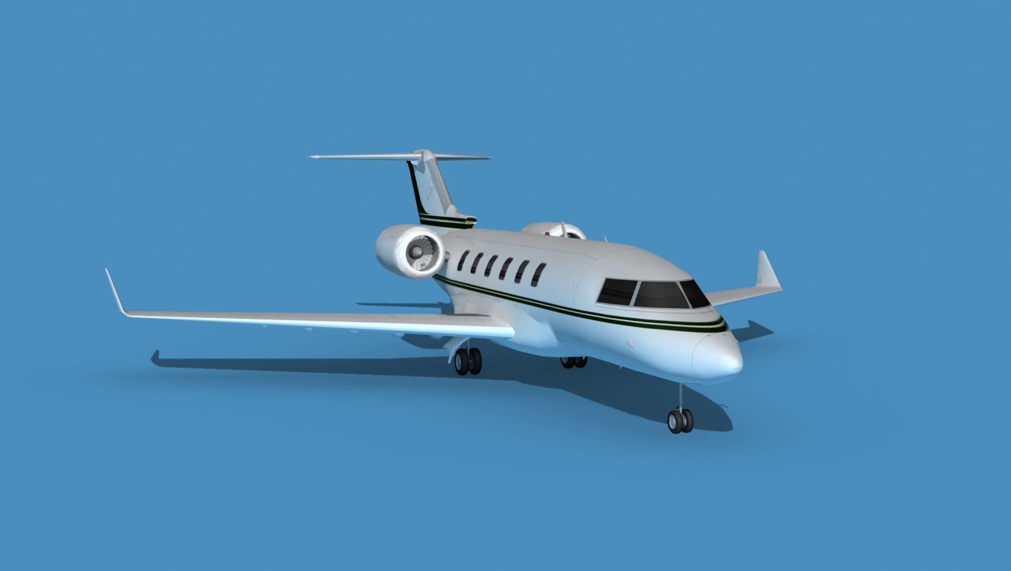 Bombardier CL604 Challenger V11 3D model_2
