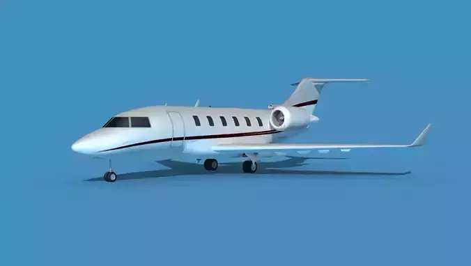 Bombardier CL604 Challenger V12 3D model