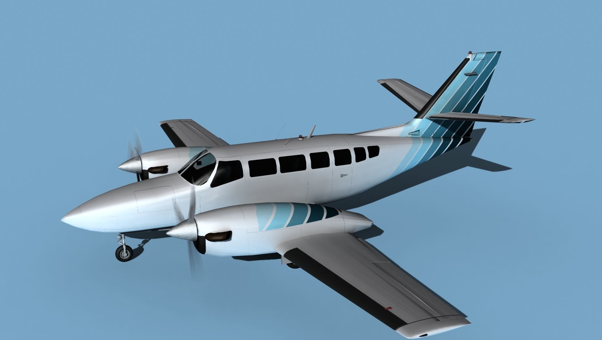 Cessna F406 Caravan II V10 3D model_9