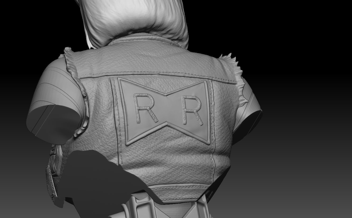 A18 Android 18 Real size bust printable Dragoball 3D print model_3