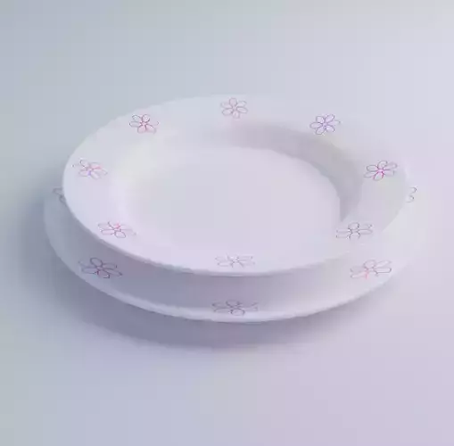 Plates plate with flowers