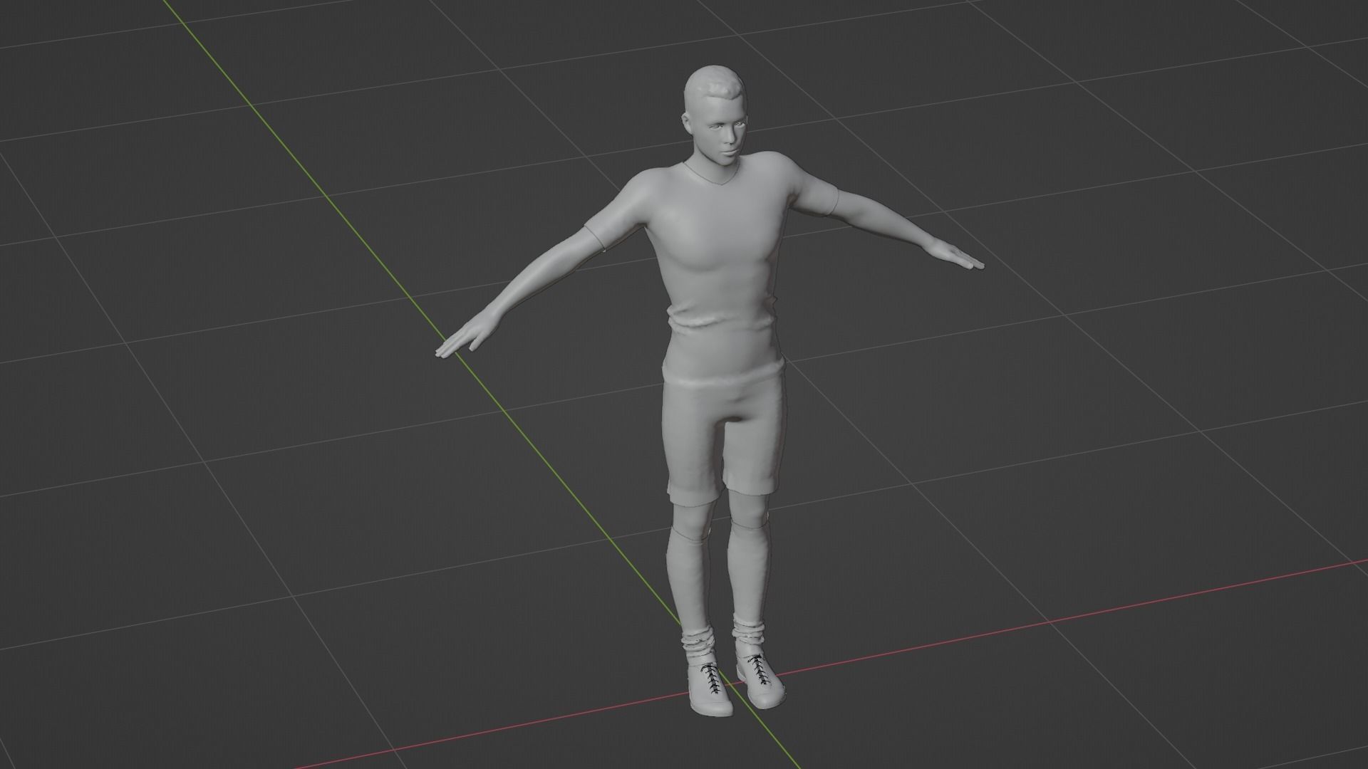 Cristiano Ronaldo - Juventus Low-poly 3D model_5