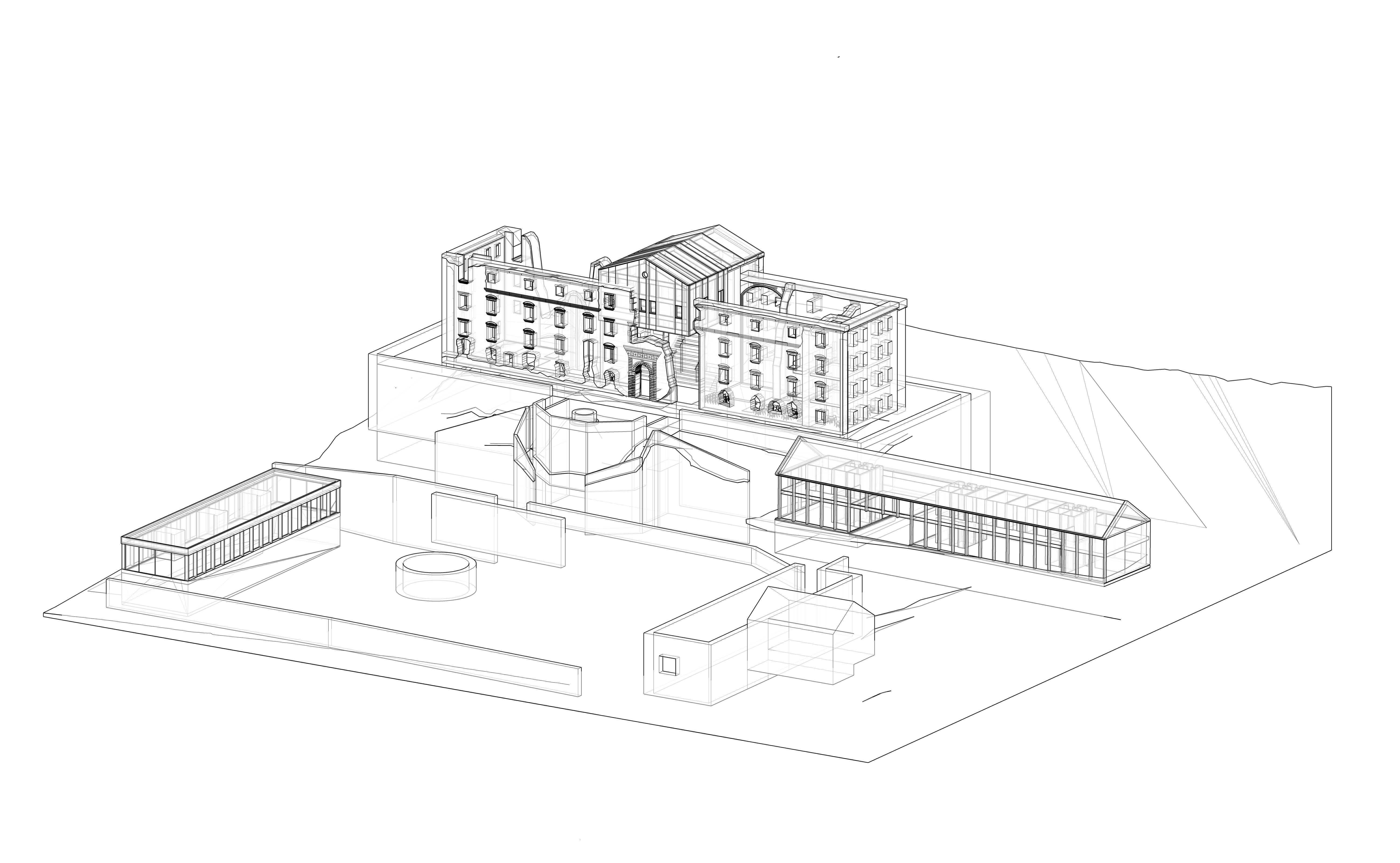 Haasberg Mansion Reconstruction - 3D print model 3D model_4