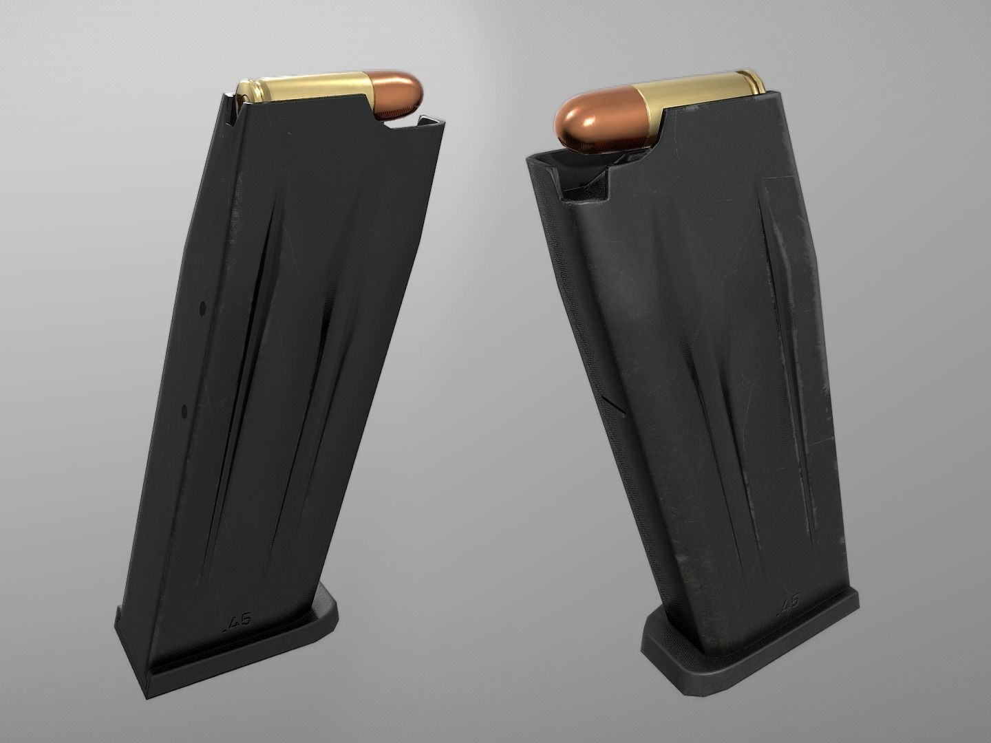 HK USP 45 Auto Low-poly 3D model_11