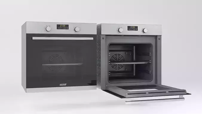 Low poly Kitchen oven 