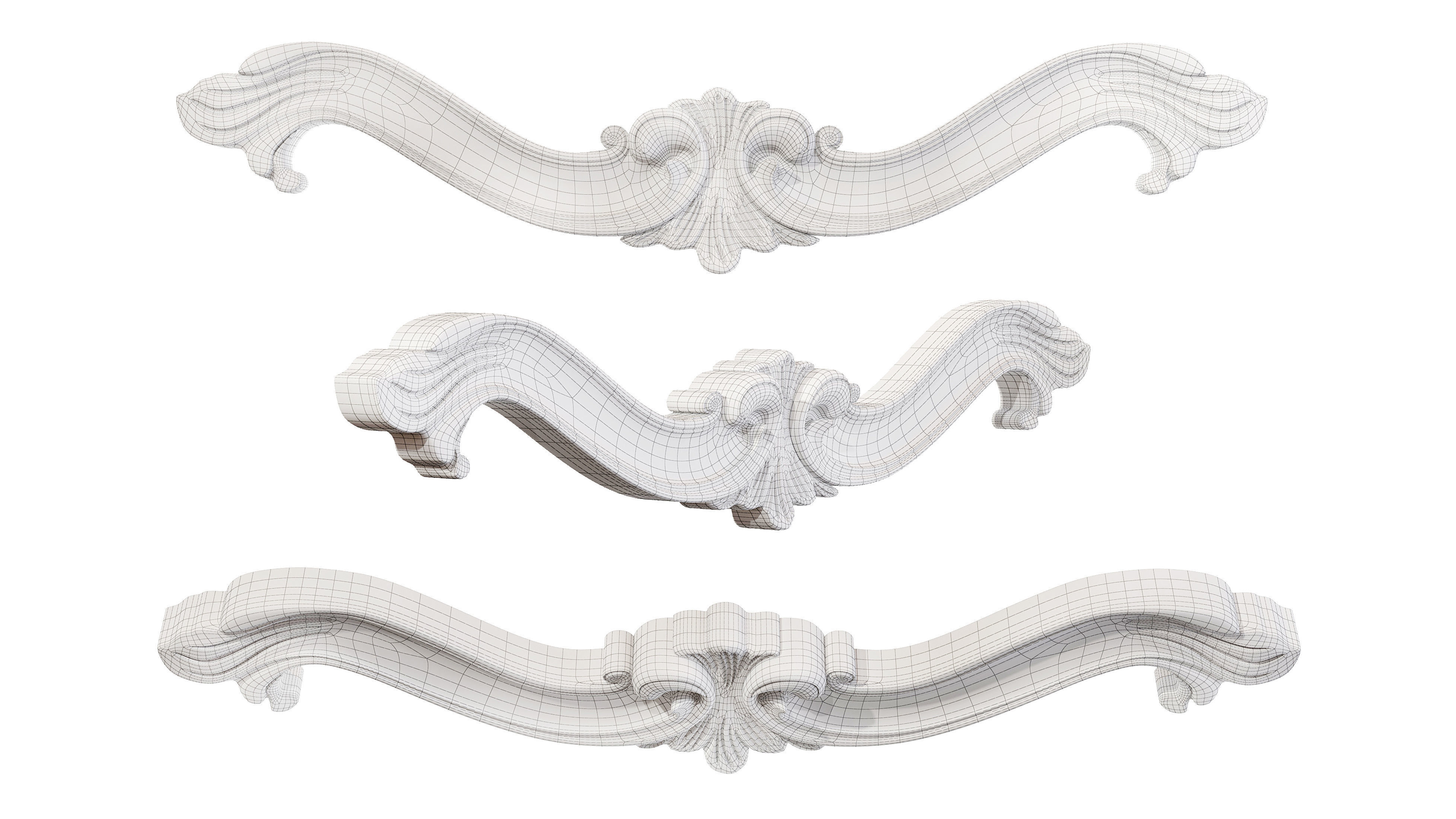 Classic carved 151 3D model_5