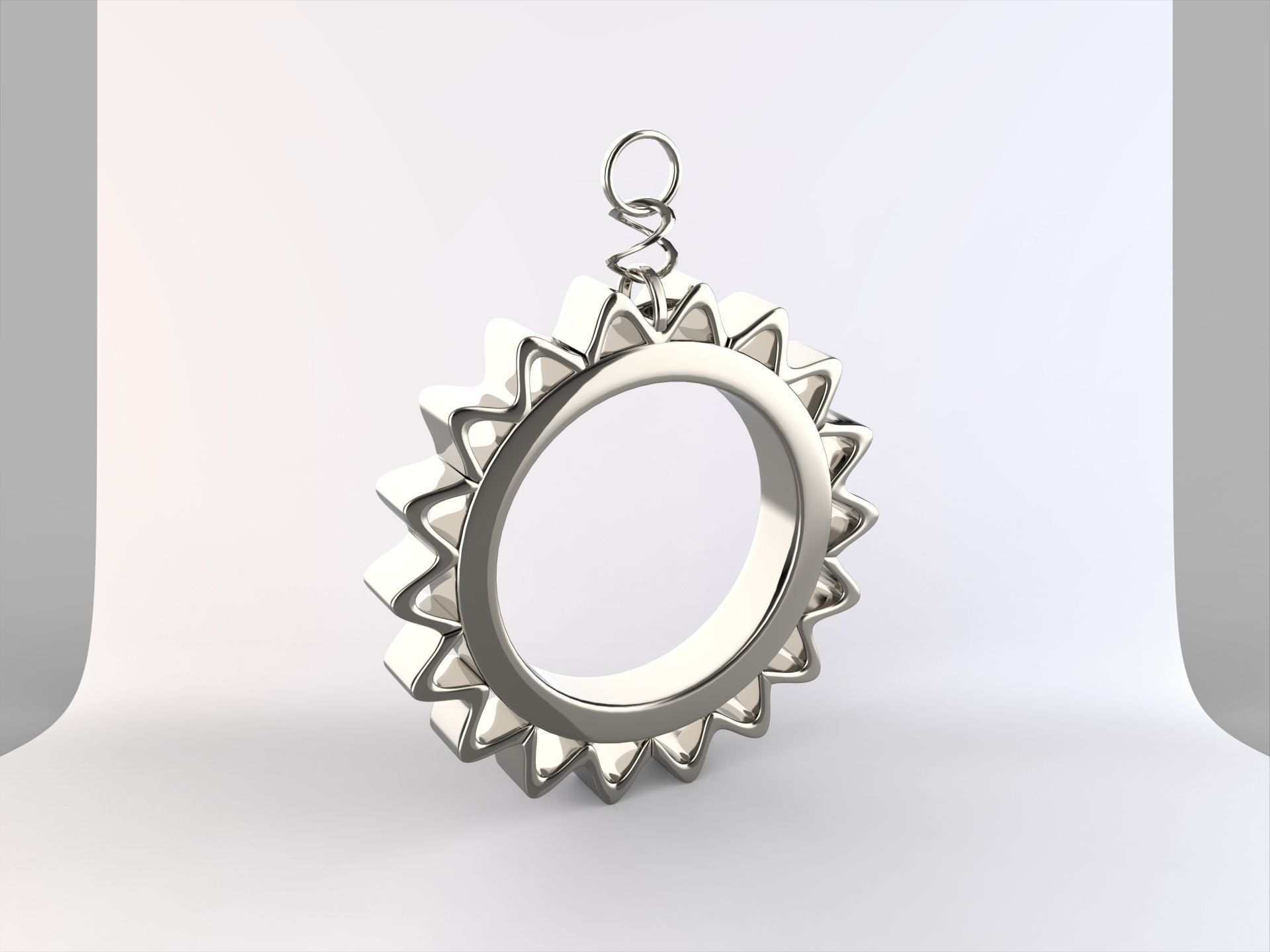 Gold Necklace 3D print model_4