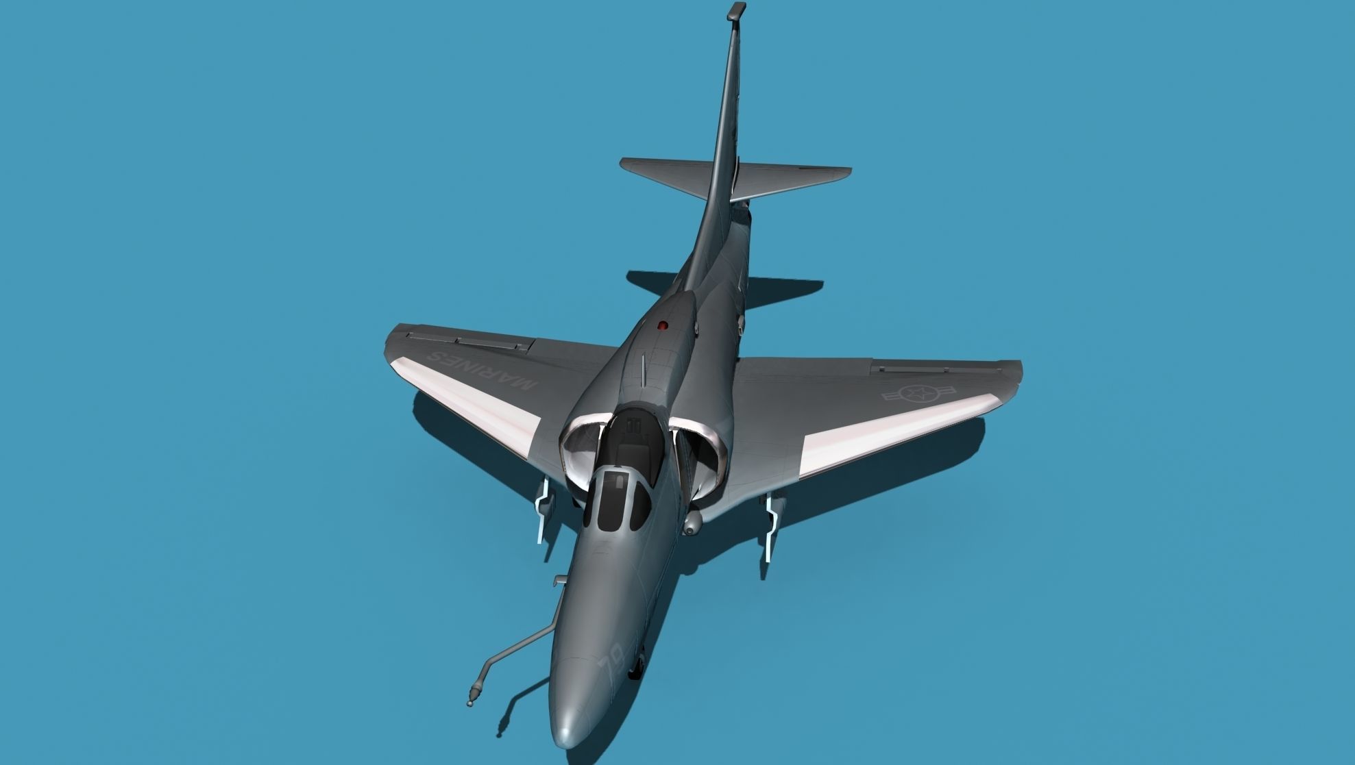 Douglas A-4M Skyhawk V01 USN 3D model_24