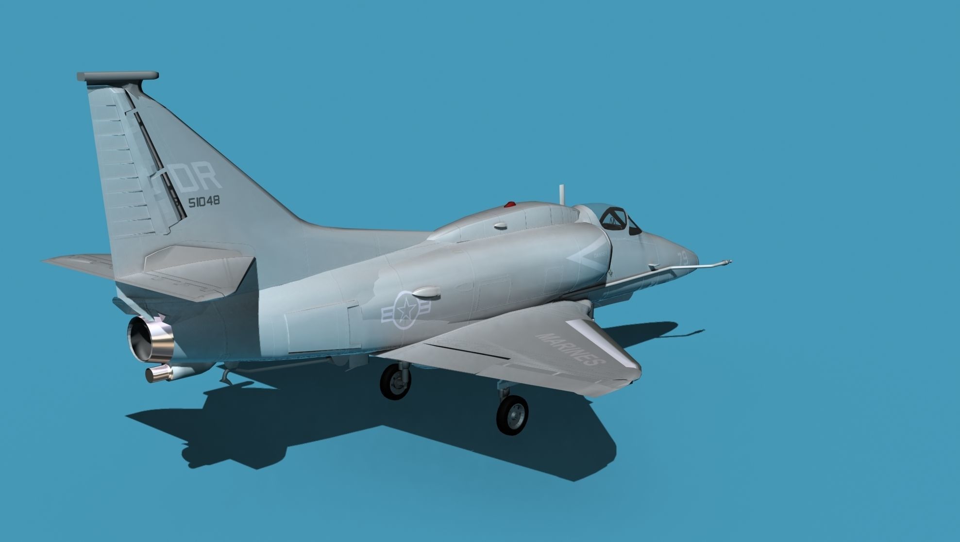 Douglas A-4M Skyhawk V01 USN 3D model_20