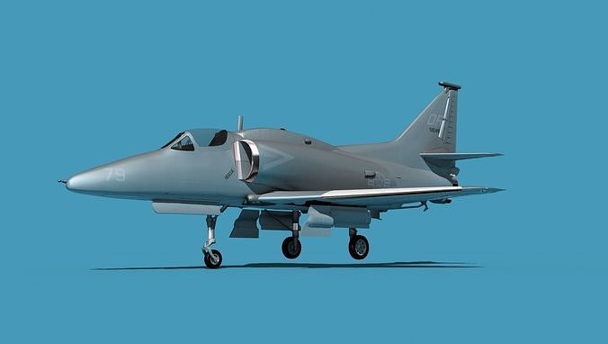 Douglas A-4M Skyhawk V01 USN 3D model