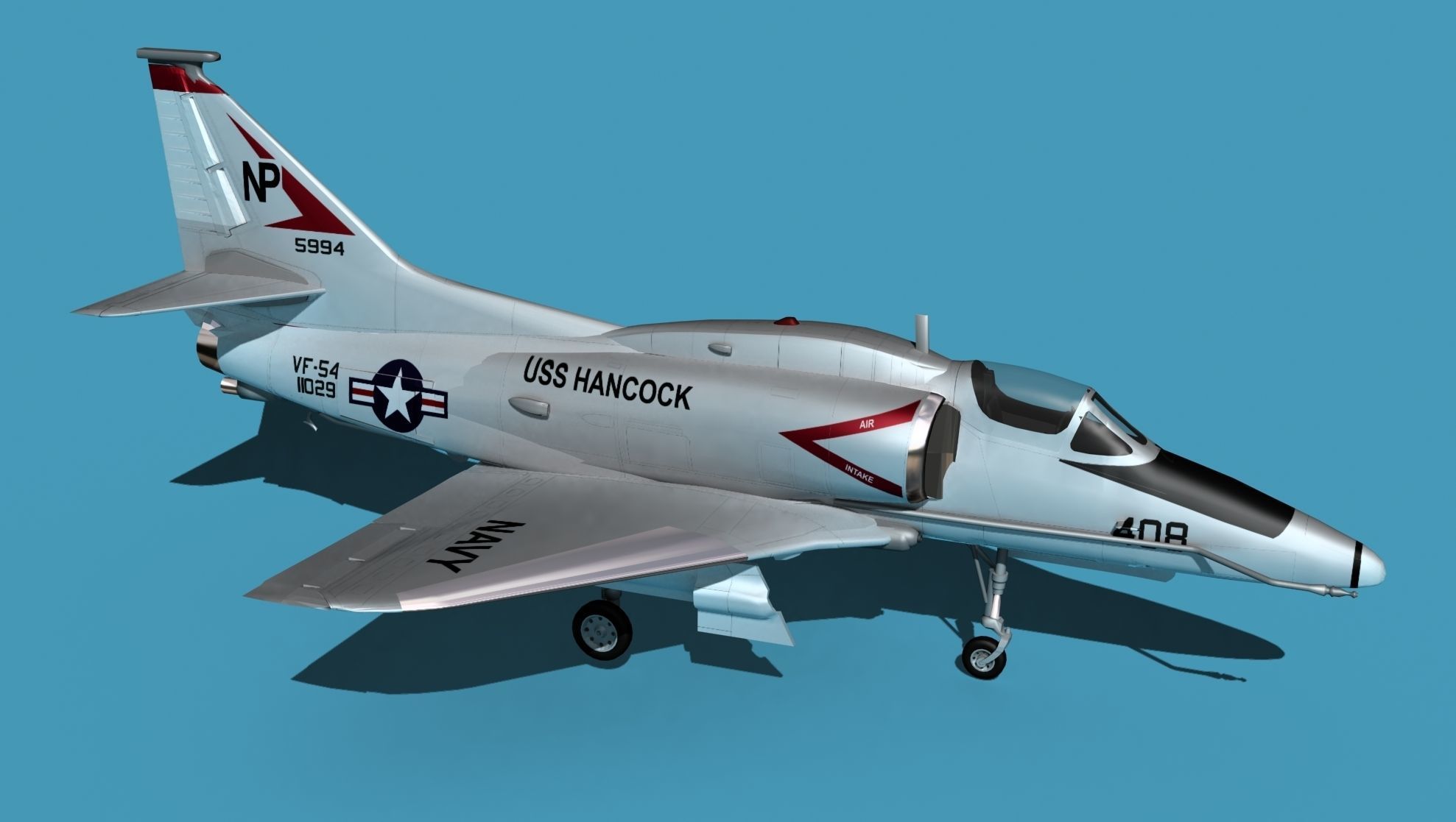 Douglas A-4M Skyhawk V03 USN 3D model_21