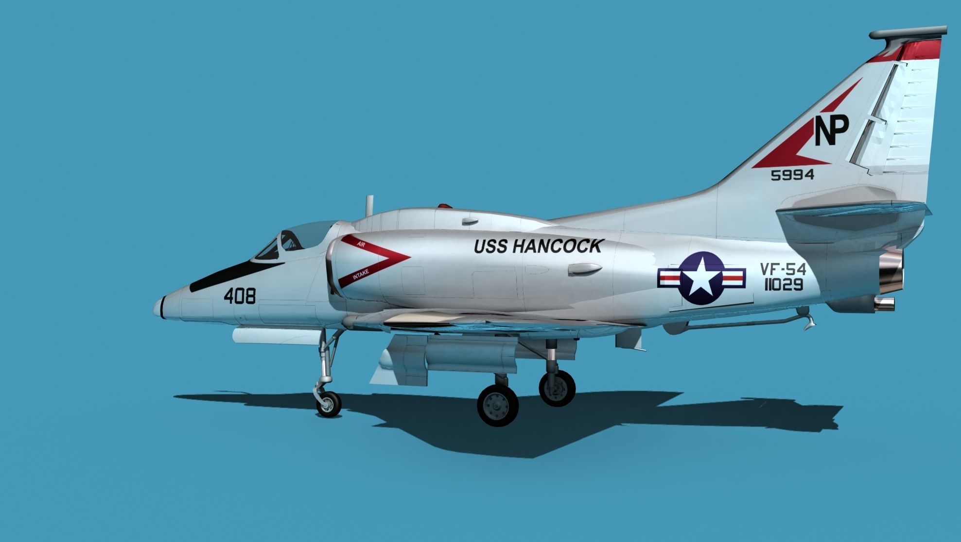 Douglas A-4M Skyhawk V03 USN 3D model_16