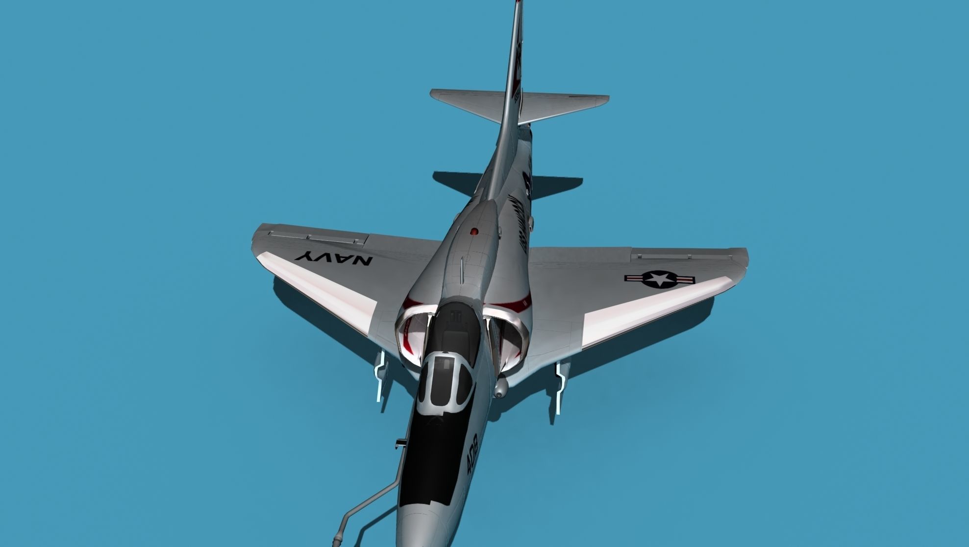 Douglas A-4M Skyhawk V03 USN 3D model_23