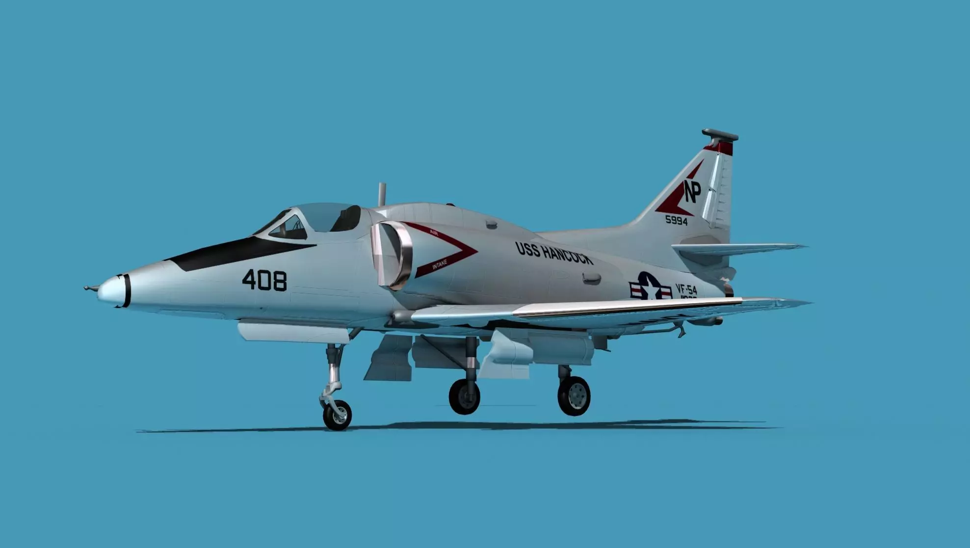 Douglas A-4M Skyhawk V03 USN 3D model_0