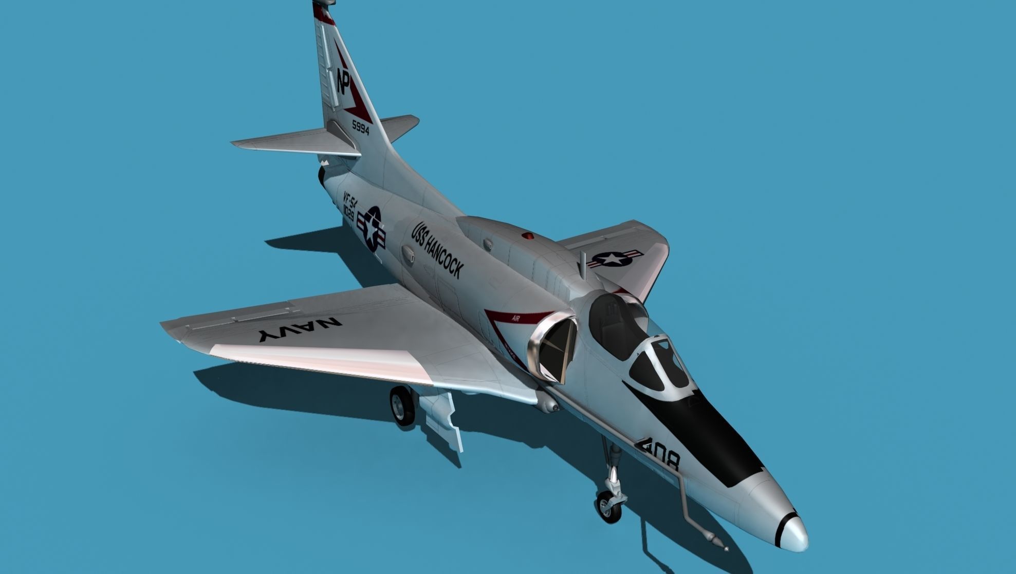 Douglas A-4M Skyhawk V03 USN 3D model_22