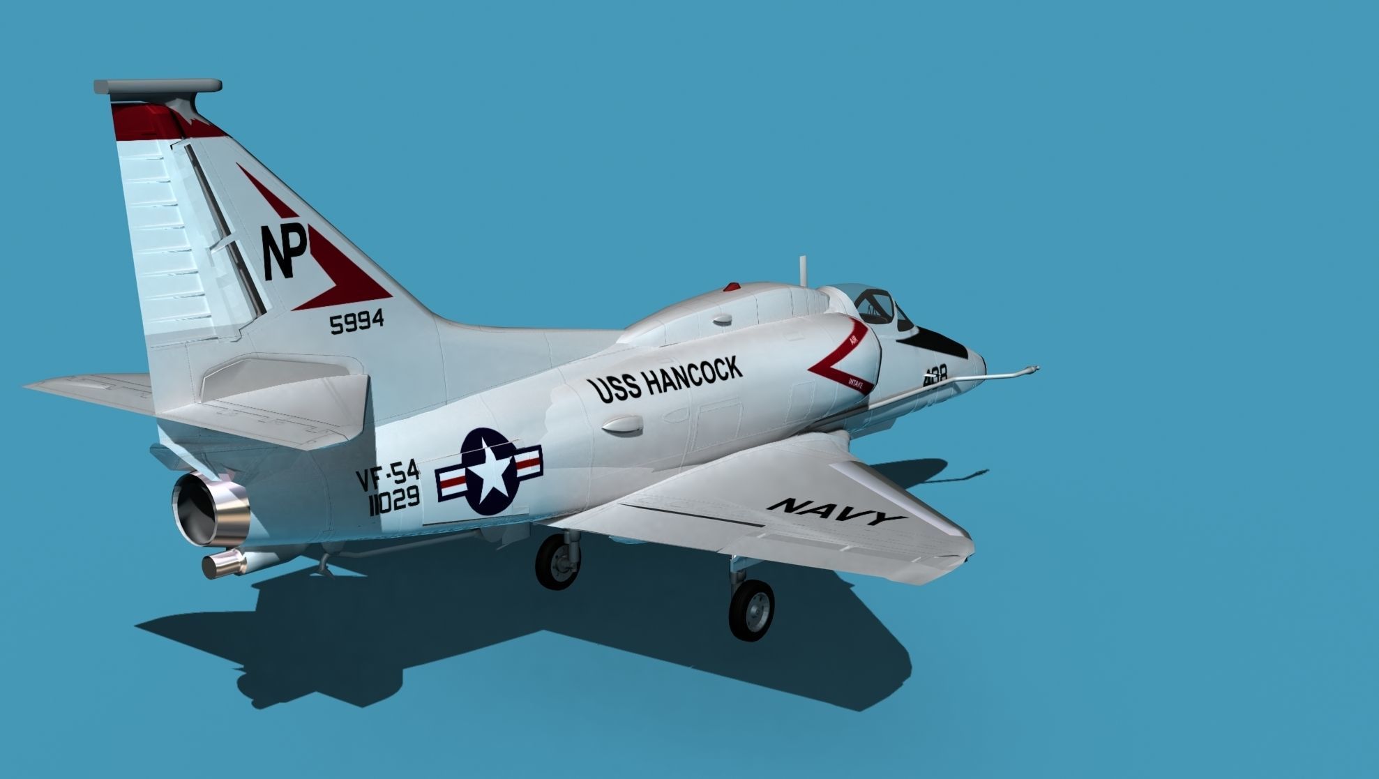 Douglas A-4M Skyhawk V03 USN 3D model_19