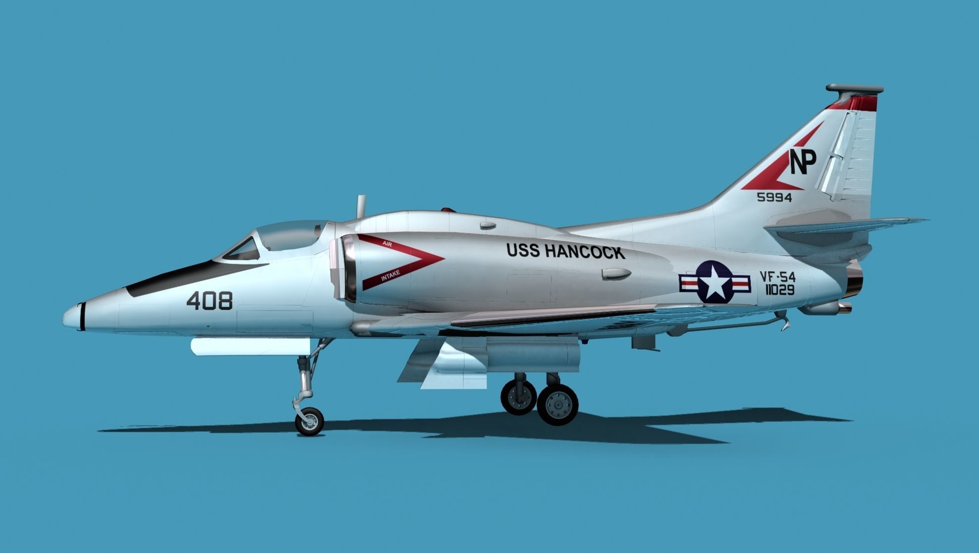 Douglas A-4M Skyhawk V03 USN 3D model_15