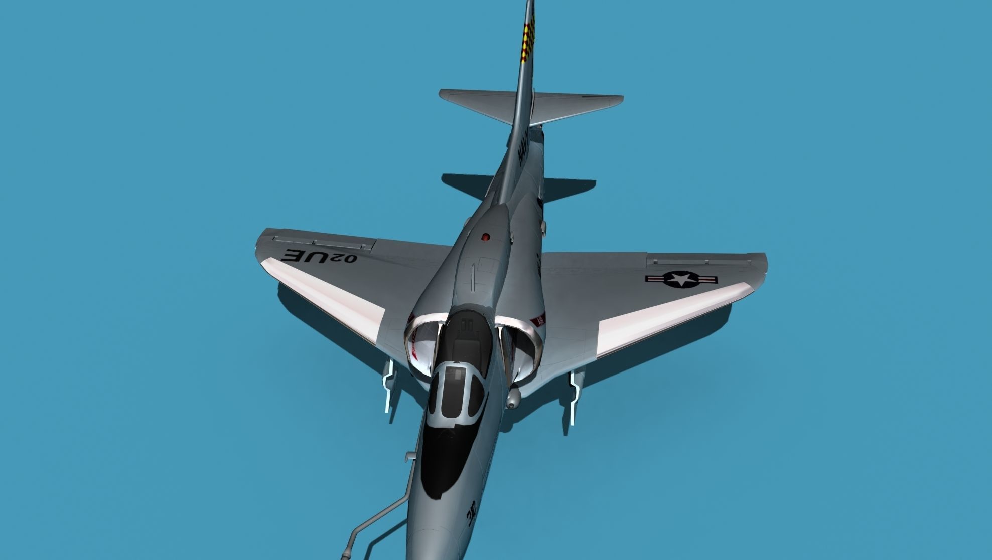 Douglas A-4M Skyhawk V04 USN 3D model_23